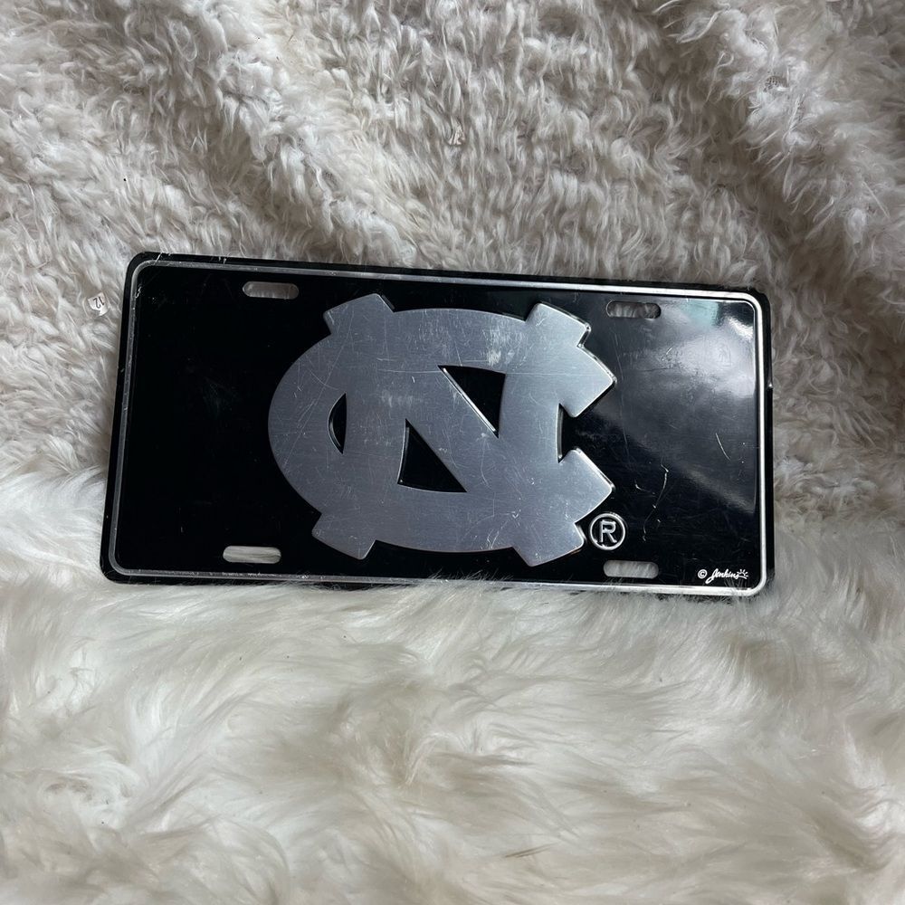 NORTH CAROLINA TAR HEELS ELITE CAR TRUCK TAG LICENSE PLATE BLACK SIGN UNIVERSITY